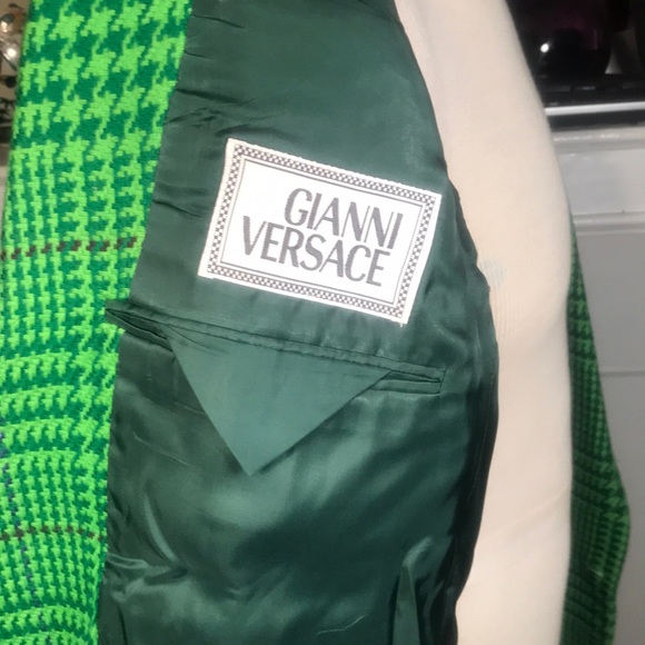 VINTAGE GIANNI VERSACE BLAZER, WOOL/CASHMERE - Picture 7 of 8